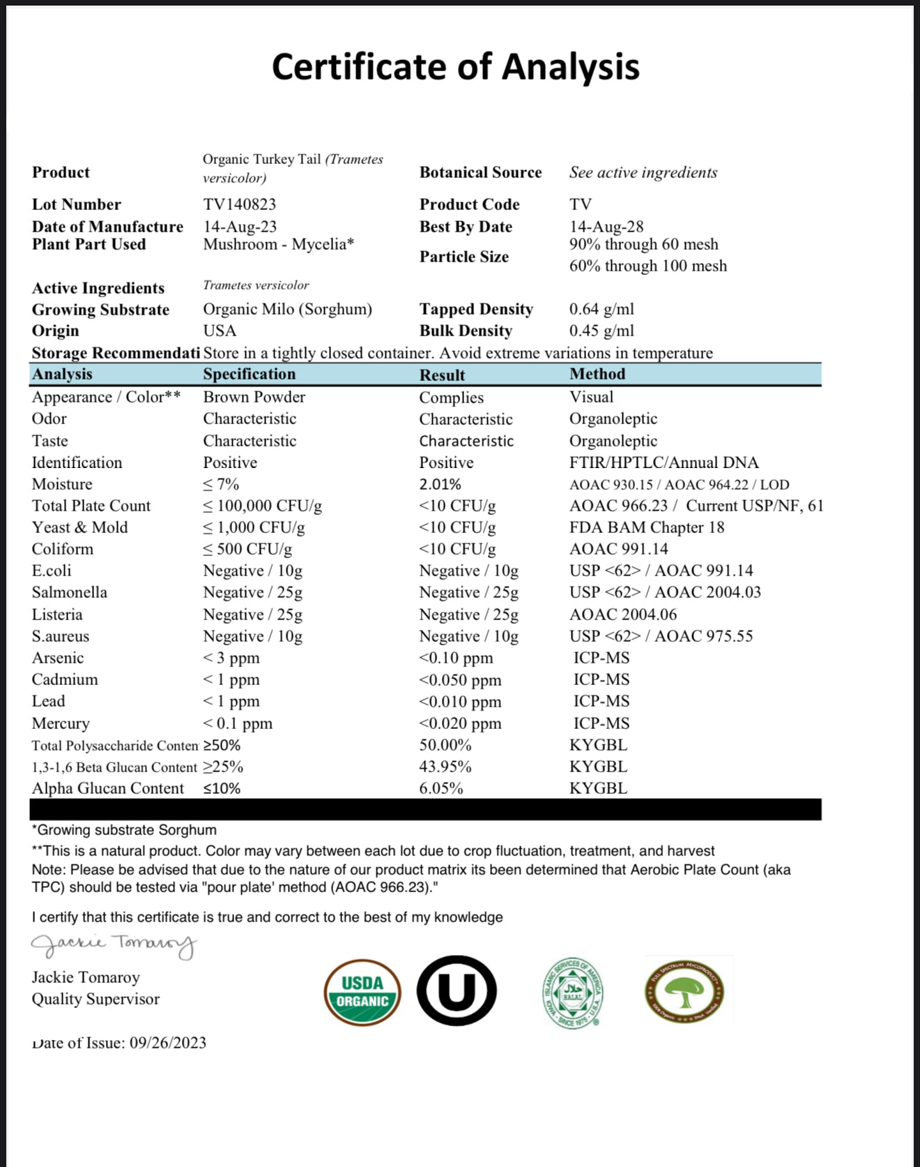 Organic Turkey Tail Powder