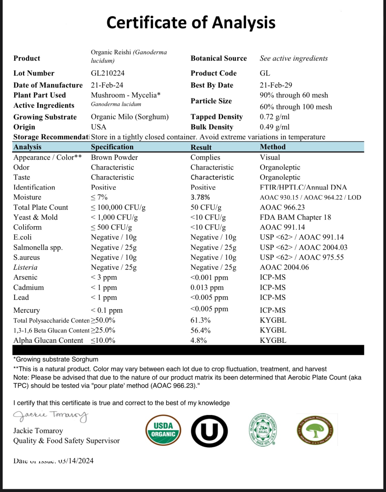 Organic Reishi
